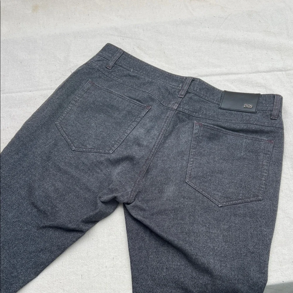 Enzo Tovare Straight Jeans in Dark Gray